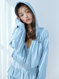 【SALE／30%OFF】【オフィシャル・MASHSTORE限定】【UVカット】サンガード付きラッシュガード LILY BROWN リリーブラウン ジャケット・アウター ブルゾン・ジャンパー ブラウン ホワイト【RBA_E】【送料無料】[Rakuten Fashion]