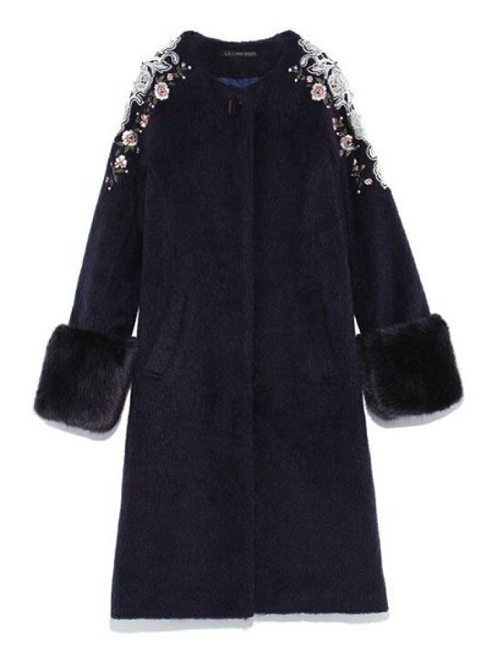 楽天市場】【SALE／40%OFF】レース刺繍ビジューコート LILY BROWN  