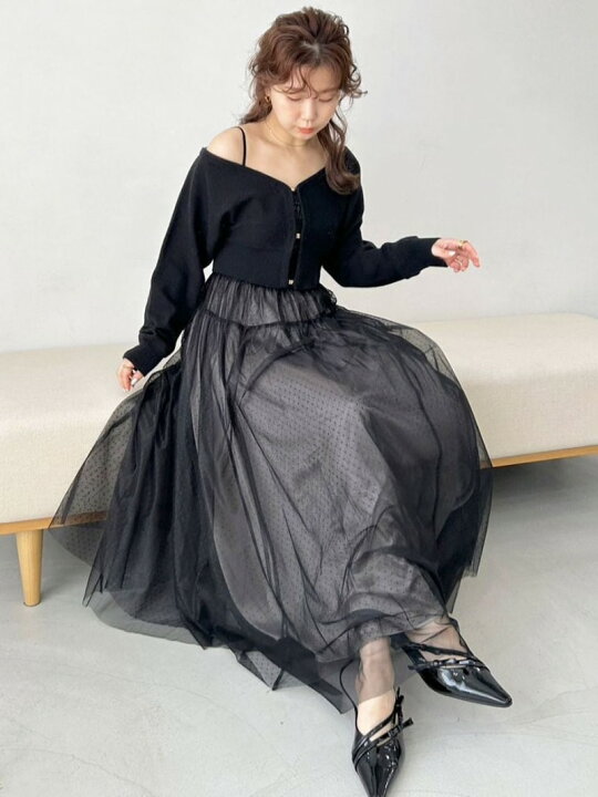 楽天市場】【SALE／50%OFF】ボレロカーデセットチュールワンピース 