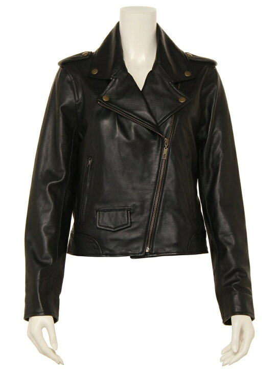 楽天市場】レザーライダースジャケット LILY BROWN リリーブラウン  