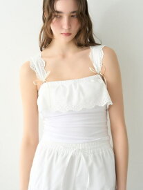 【SALE／50%OFF】【LILY BROWN Lingerie】2wayレーシーカップイントップス LILY BROWN リリーブラウン トップス その他のトップス ホワイト ブラック【RBA_E】【送料無料】[Rakuten Fashion]
