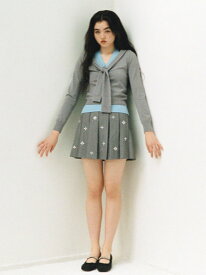 【SALE／50%OFF】[L.B CANDY STOCK]フラワービジュープリーツスカショーパン LILY BROWN リリーブラウン スカート その他のスカート ベージュ グレー【RBA_E】【先行予約】*【送料無料】[Rakuten Fashion]