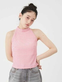 【SALE／50%OFF】ハイネックアメスリトップス LILY BROWN リリーブラウン トップス ノースリーブ・タンクトップ ブラック ピンク ホワイト【RBA_E】【送料無料】[Rakuten Fashion]