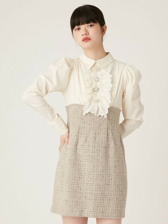 楽天市場】【SALE／40%OFF】[L.B CANDY STOCK]フロントビジューバイ 