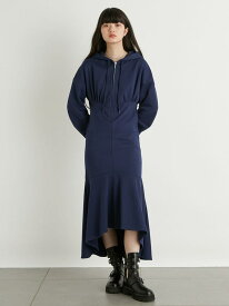 スウェットワンピース LILY BROWN リリーブラウン ワンピース・ドレス ワンピース ホワイト ブルー ネイビー【送料無料】[Rakuten Fashion]