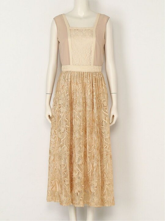 楽天市場 Sale 45 Off シアーレース切替ドレス Lily Brown リリーブラウン ワンピース ノースリーブワンピース ベージュ ブラック Rba E 送料無料 Rakuten Fashion Lily Brown リリーブラウン