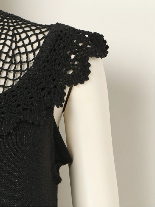 楽天市場】【SALE／45%OFF】クロシェニットワンピース LILY BROWN  