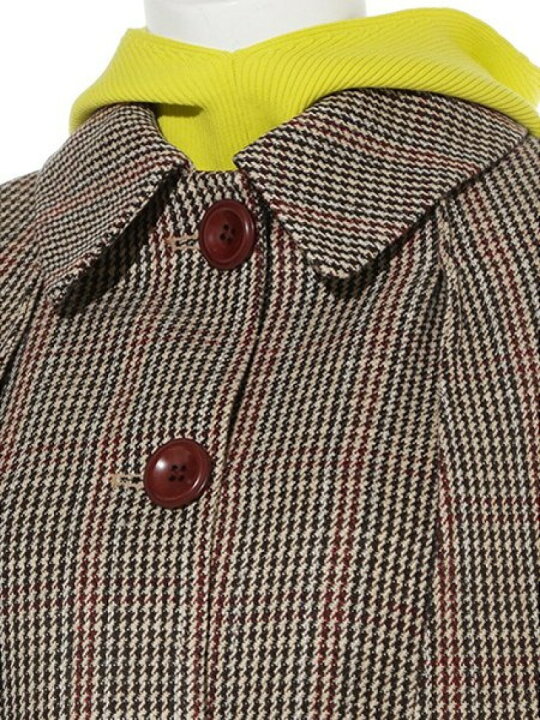 楽天市場】【SALE／35%OFF】レザーパイピングケープコート LILY BROWN  