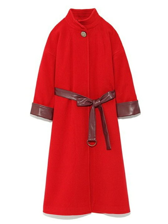 楽天市場】レザー配色Aラインコート LILY BROWN リリーブラウン  