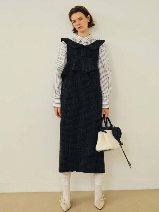 楽天市場】【SALE／40%OFF】ツイードペプラムワンピース LILY BROWN  