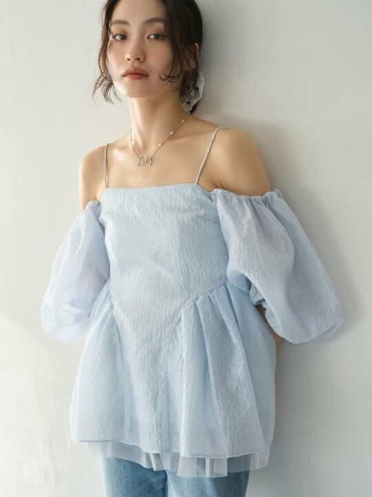 楽天市場】【SALE／50%OFF】3wayペプラムジャガードブラウス LILY 