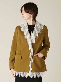 【SALE／50%OFF】2wayヴィンテージライクレースジャケット LILY BROWN リリーブラウン ジャケット・アウター テーラードジャケット・ブレザー ブラウン ネイビー【RBA_E】【送料無料】[Rakuten Fashion]