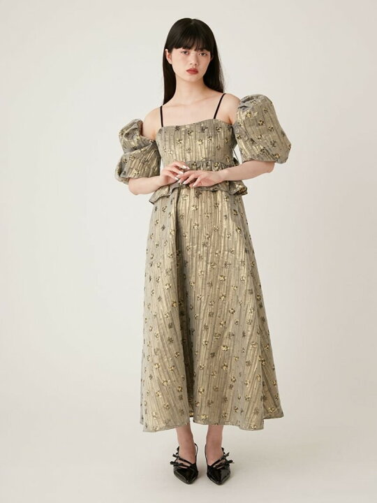 楽天市場】【SALE／50%OFF】2WAYペプラムジャガードワンピース LILY 