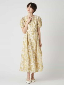 【SALE／50%OFF】セミシアージャガードドレス LILY BROWN リリーブラウン ワンピース・ドレス ドレス ブラック ベージュ【RBA_E】【送料無料】[Rakuten Fashion]