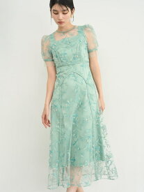 【SALE／50%OFF】パネルラインエンブロイダリ-ドレス LILY BROWN リリーブラウン ワンピース・ドレス ドレス イエロー ブラック グリーン【RBA_E】【送料無料】[Rakuten Fashion]