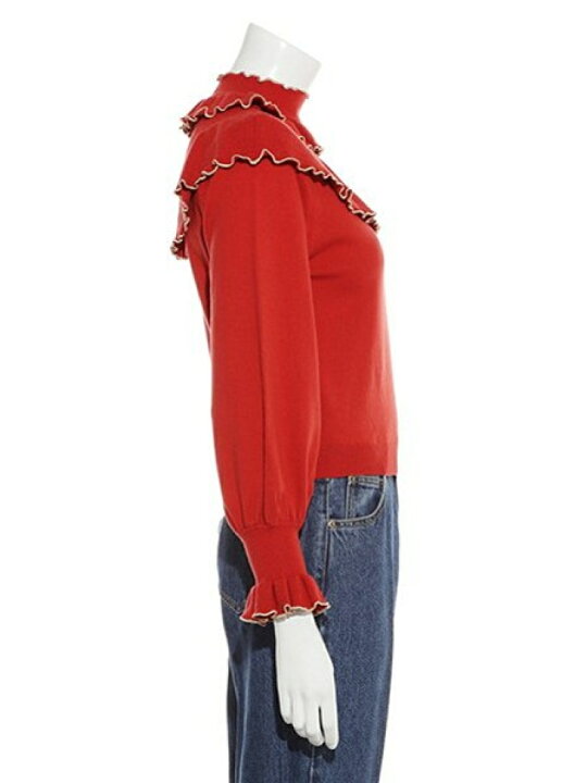 楽天市場】メローフリルニットトップス LILY BROWN リリーブラウン  