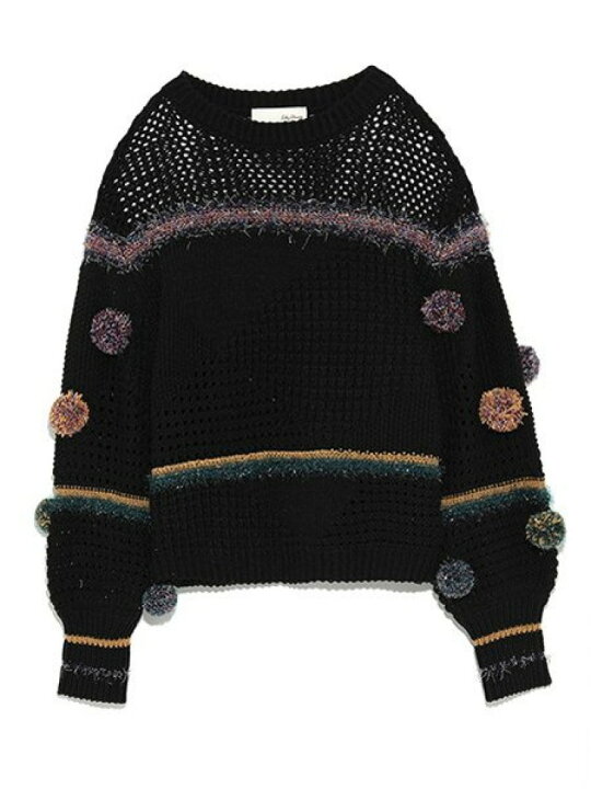 楽天市場】【SALE／40%OFF】ポンポン付ニットプルオーバー LILY BROWN 
