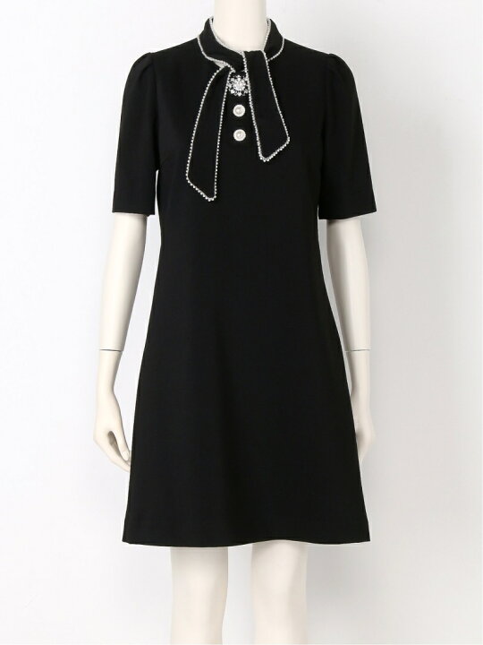 楽天市場】ボウタイミニワンピース LILY BROWN リリーブラウン  