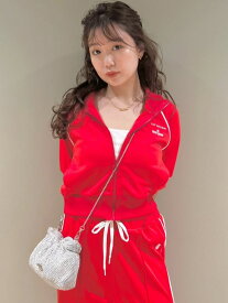 【SALE／50%OFF】【LILY BROWN×MARY QUANT】ハーフスリーブトラックジャケット LILY BROWN リリーブラウン ジャケット・アウター テーラードジャケット・ブレザー レッド ホワイト ネイビー【RBA_E】【送料無料】[Rakuten Fashion]