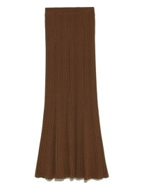 【SALE／45%OFF】透かし柄編みニットスカート LILY BROWN リリーブラウン スカート ロング・マキシスカート ブルー ブラウン ホワイト【RBA_E】【送料無料】[Rakuten Fashion]