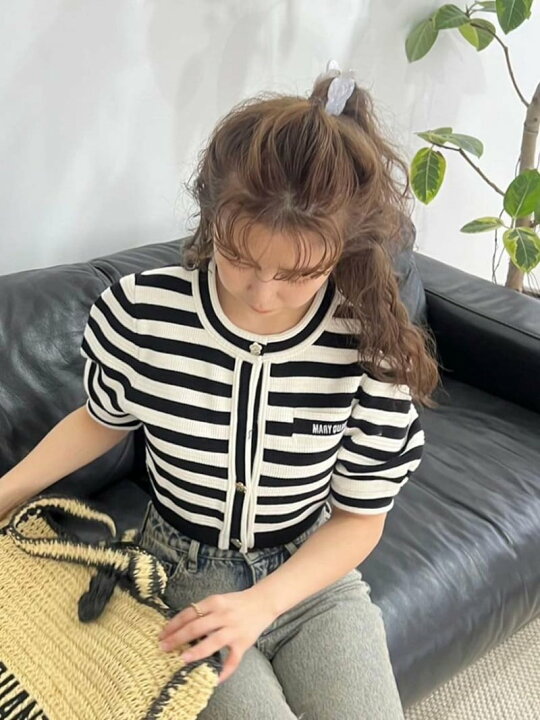 楽天市場】【LILY BROWN*MARY QUANT】クロップドニットカーディガン 