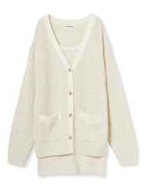 【SALE／50%OFF】ツイーディーカーデセットミニワンピース LILY BROWN リリーブラウン ワンピース・ドレス ワンピース ブラウン ホワイト グレー【RBA_E】【送料無料】[Rakuten Fashion]