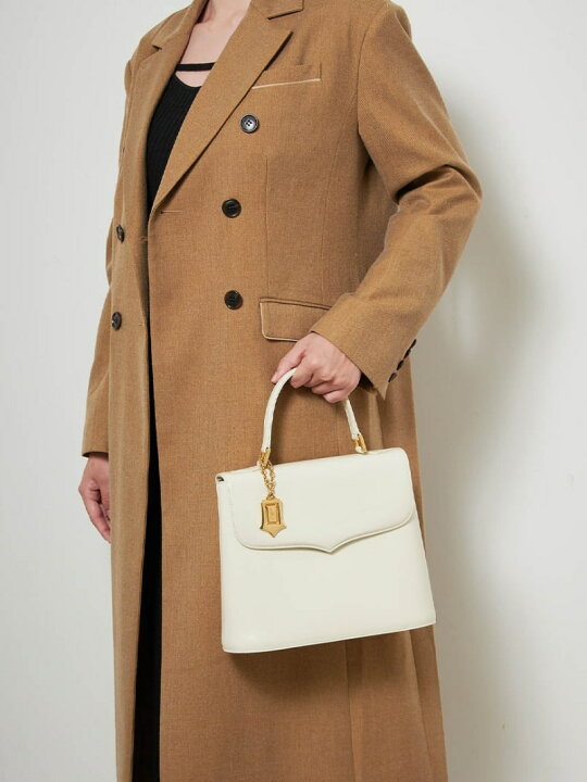 楽天市場】YSL カサンドラロゴチャームハンドバッグ LILY BROWN リリー 