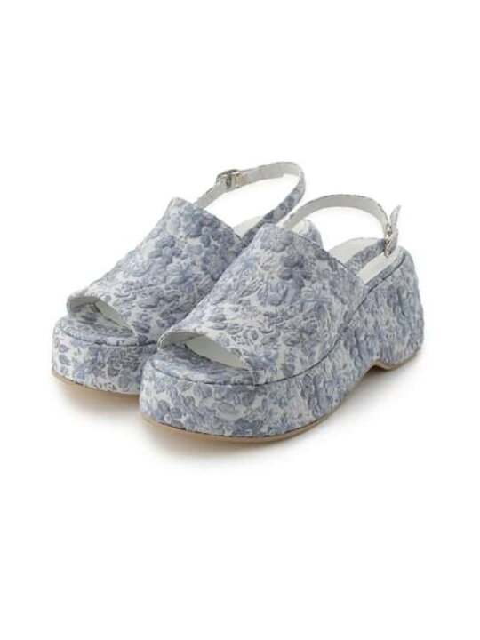 楽天市場】【SALE／50%OFF】ジャガードフラットフォームサンダル 