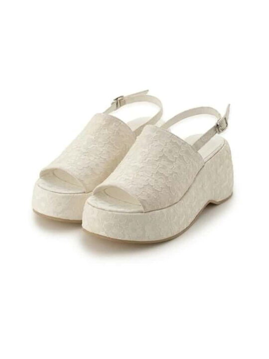 楽天市場】【SALE／50%OFF】ジャガードフラットフォームサンダル 