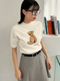 Lily Bearハートモチーフニット LILY BROWN リリーブラウン トップス ニット ホワイト ピンク【送料無料】[Rakuten Fashion]