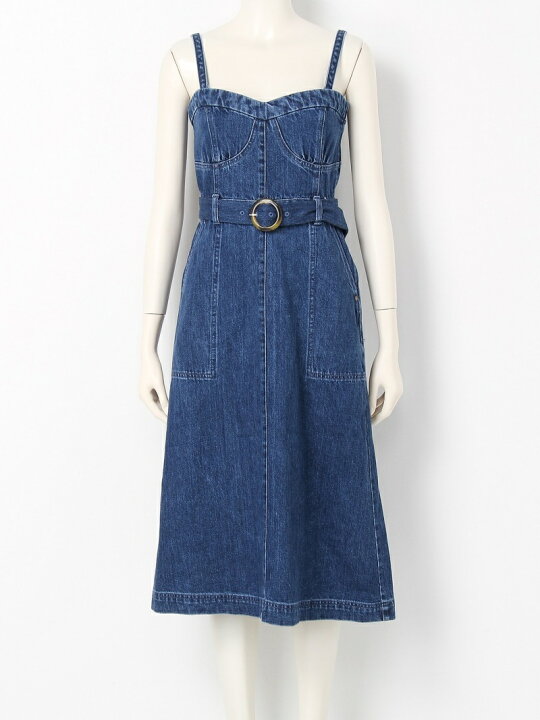 楽天市場 Sale 40 Off リメイクライクデニムワンピース Lily Brown リリーブラウン ワンピース キャミワンピース ブルー Rba E 送料無料 Rakuten Fashion Lily Brown リリーブラウン