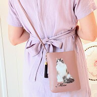 【オーダーメイド】うちの子グッズ 猫グッズ 犬グッズ ペットグッズ スマホショルダー ショルダーバッグ …