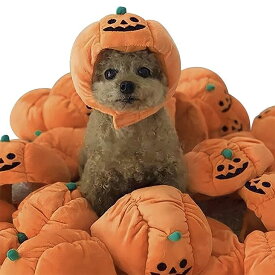 超可愛い! 犬 ハロウィン かぼちゃ帽子 インスタ パンプキン 簡単 仮装 犬服 ドッグウェア ペット 秋冬 犬服 ペット コスプレ ハロウィン衣装 犬服 ドッグウェア