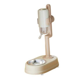 ペット用スタンド式給水器 自動給餌器 フェレット用 ウサギ 子犬用 ホワイト
