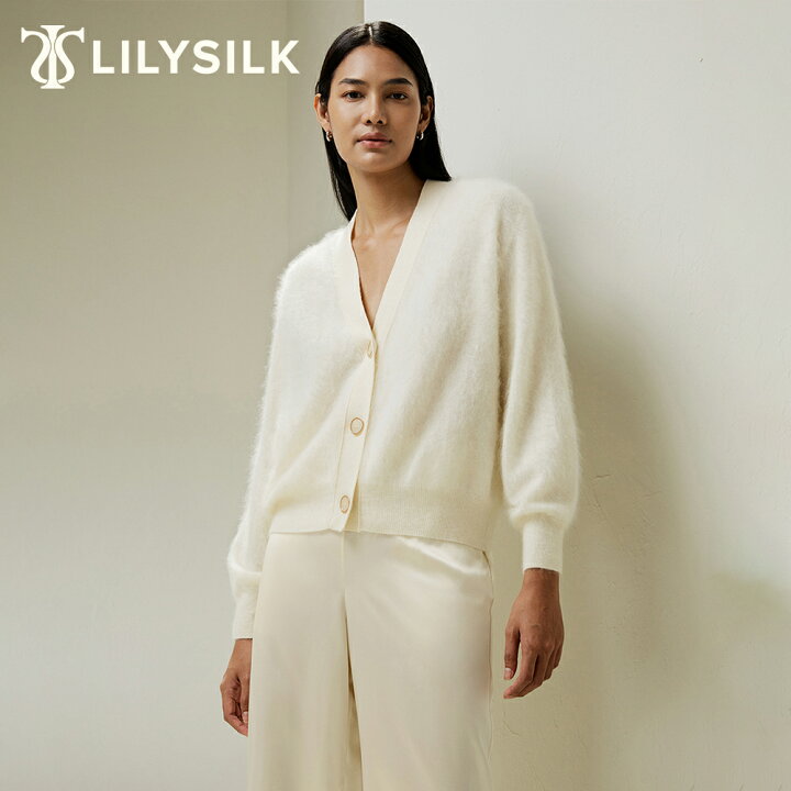 楽天市場】LILYSILK(リリーシルク) カーディガン レディース 秋冬 長袖 