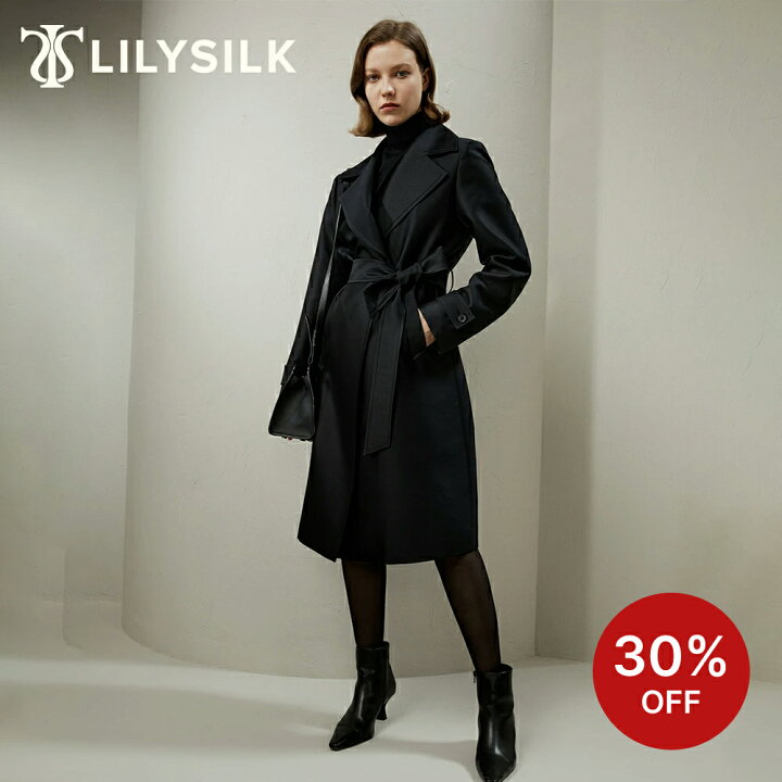 楽天市場】【クーポンで65310円】LILYSILK(リリーシルク) コート 