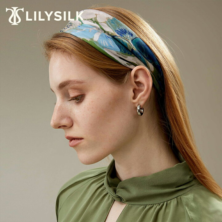 楽天市場】LILYSILK(リリーシルク) シルク スカーフ 大判 バッグ 