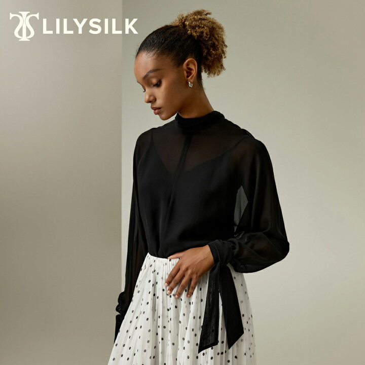 楽天市場】LILYSILK(リリーシルク) シルク ブラウス レディース 長袖 