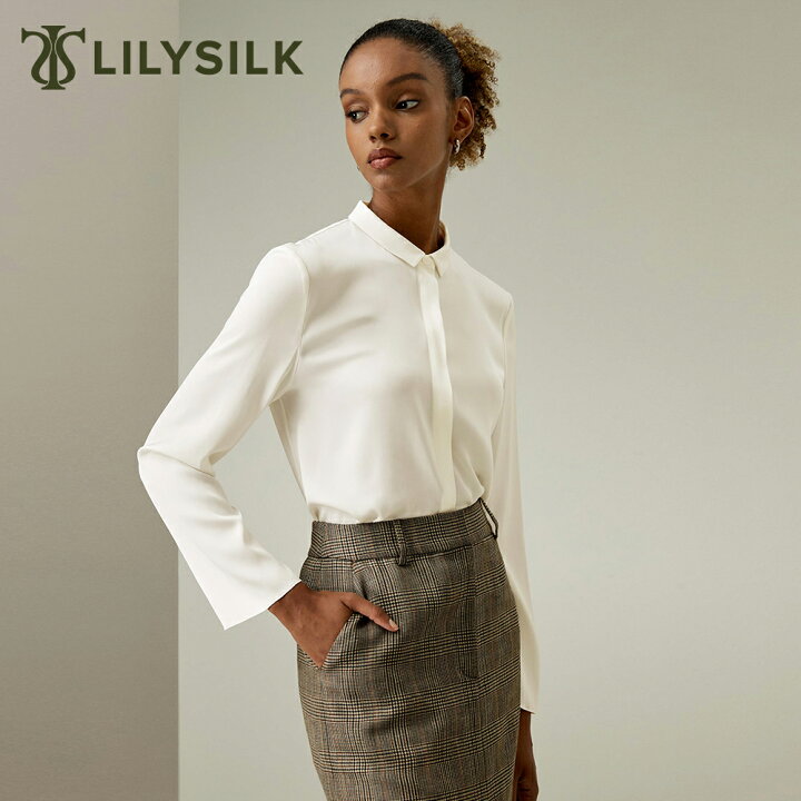 楽天市場】LILYSILK(リリーシルク) シルク ブラウス レディース 長袖 