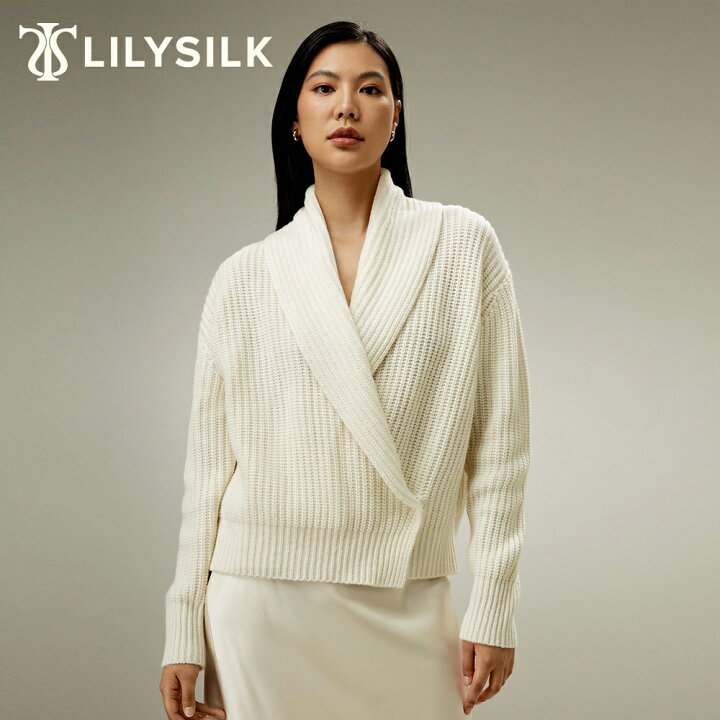 楽天市場】LILYSILK(リリーシルク) カーディガン レディース 秋冬 