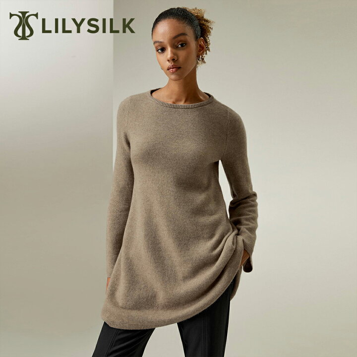 楽天市場】LILYSILK(リリーシルク) カシミヤ セーター レディース 秋冬 