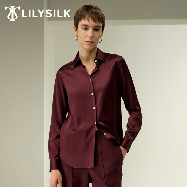 楽天市場】LILYSILK シルク ブラウス シャツ レディース オフィス 