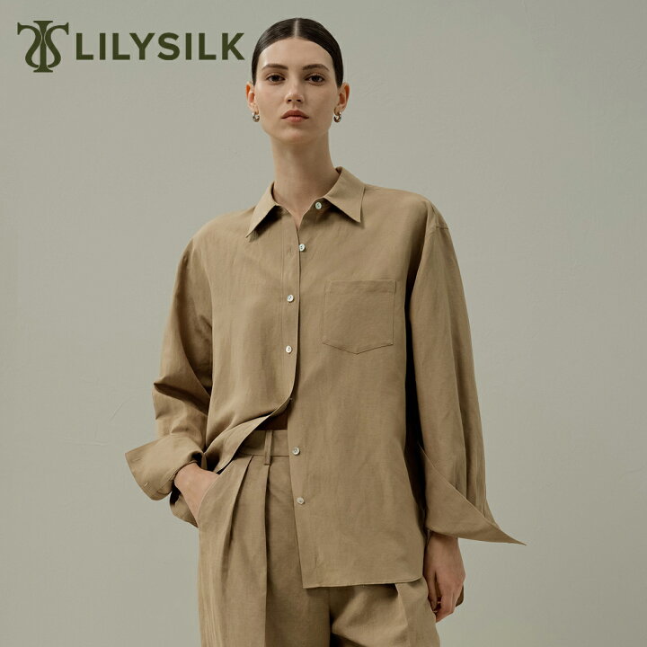 楽天市場】LILYSILK シルク シャツ ブラウス レディース 長袖 春 夏 秋 