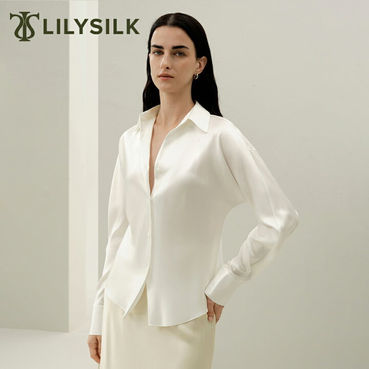 楽天市場】LILYSILK シルク シャツ ブラウス レディース 長袖 ビジネス 