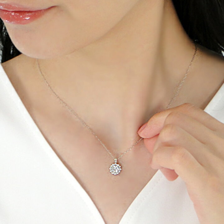 楽天市場】Pt950【0.25ct】ダイヤモンド フラワー ネックレス【送料 