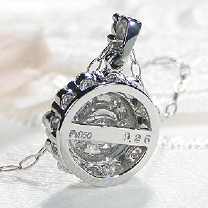 楽天市場】Pt950【0.25ct】ダイヤモンド フラワー ネックレス【送料  