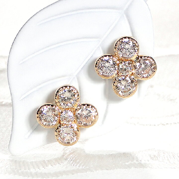 楽天市場】K18YG【1.00ct】ダイヤモンド 四つ葉 クローバーモチーフ 