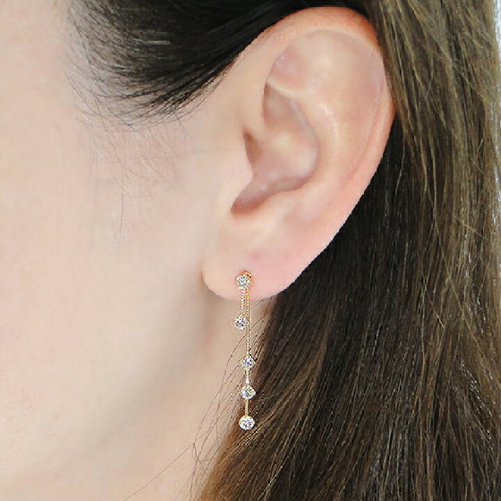 楽天市場】K18YG【1.00ct】2WAYデザイン ダイヤモンド ロング  
