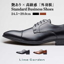 高評価★4.25【この価格であり得ない品質！】 ビジネスシューズ メンズ 革靴 紳士靴 黒 ブラック ブラウン ストレートチップ ドレスシューズ フォーマル 冠婚葬祭 シューズ ライムガーデン LG205 【30日間品質保証 × サイズ交換OK】土日も最強翌日配送