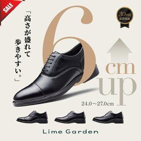 【背が高くなる革靴 +6cm】高評価★4.60 シークレットシューズ 革靴 メンズ ビジネスシューズ メンズ スニーカー 紳士靴 ラック ブラウン 靴 シューズ ストレートチップ 冠婚葬祭 軽量 ライムガーデン 24.0〜27.0cm【30日品質保証 × 交換OK】土日も最強翌日配送